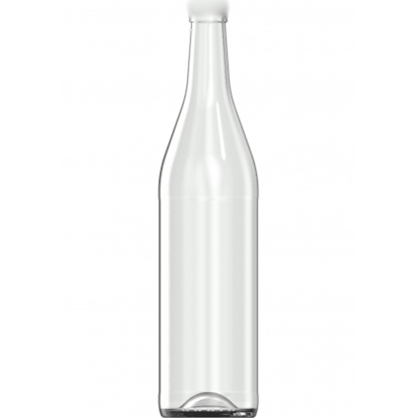 1000ml Clear Wine/Spirit Bottle with Cork