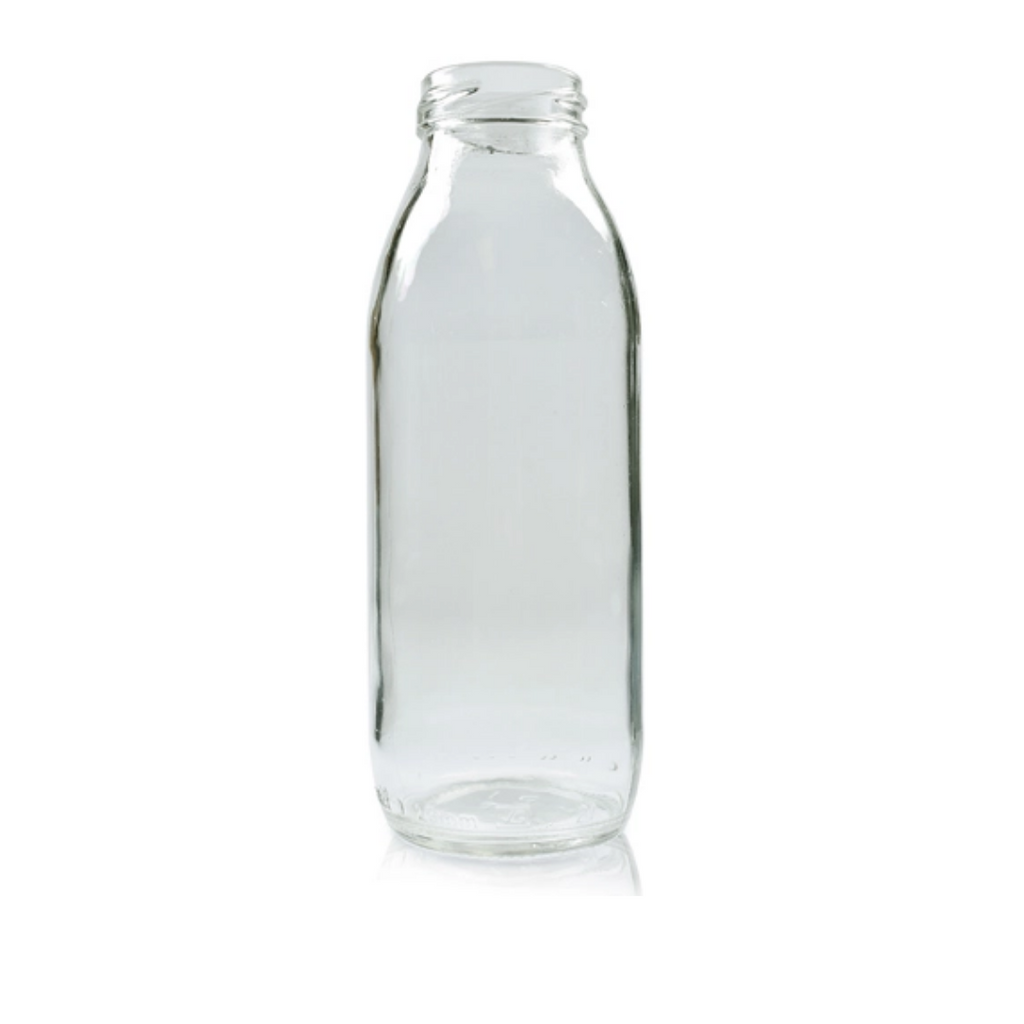300ml Clear Glass Juice Bottle & 38mm Twist Off Cap