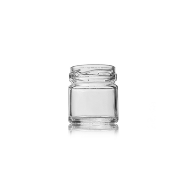 1.5oz Mini Jam Jar with White Lids