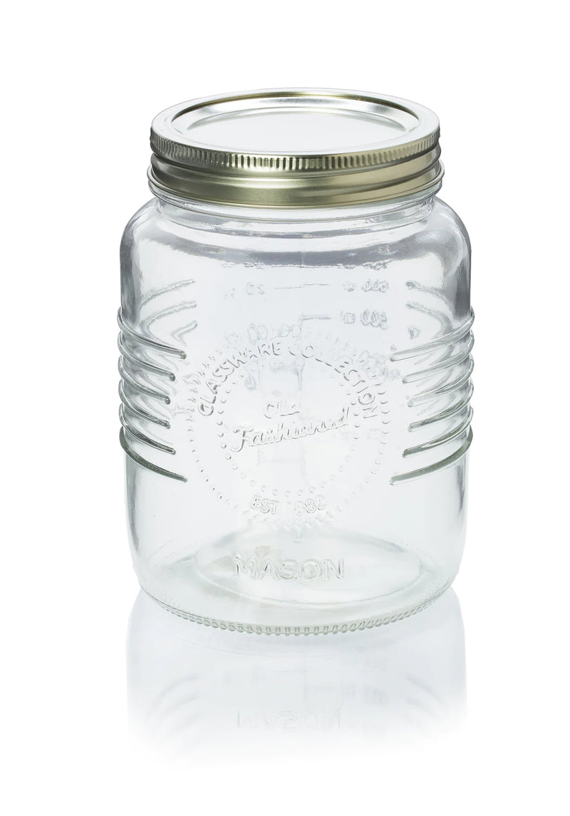 The Quintessential Collection: Old Fashioned Mason Jars in Three Sizes