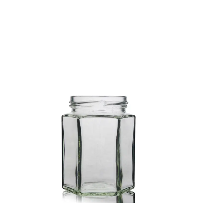 195ml Hexagonal Jar with Caps