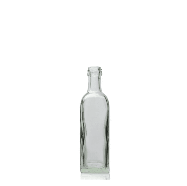 60ml Marasca Bottle with Black Plastic, Tamper Evident Caps
