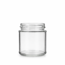 190ml Panelled Glass Jar with Twist-Off Lid