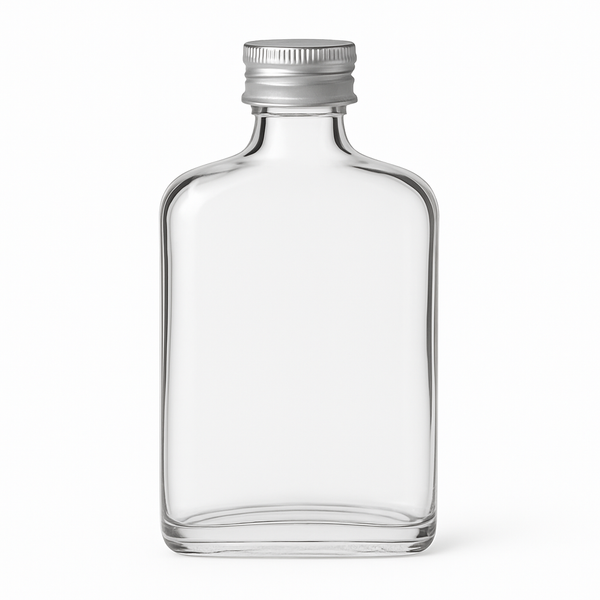 200ml Flask with Silver Aluminium Caps