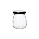 150ml Miniture Yoghurt Pot with Black Cap