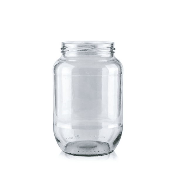 850ml Jam Jar with Black Caps