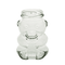 Teddy Bear Jar with White caps