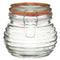 650ml BEEHIVE KILNCLIP RIBBED JAR