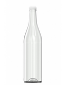 1000ml Clear Wine/Spirit Bottle with Wooden Bartop Cork