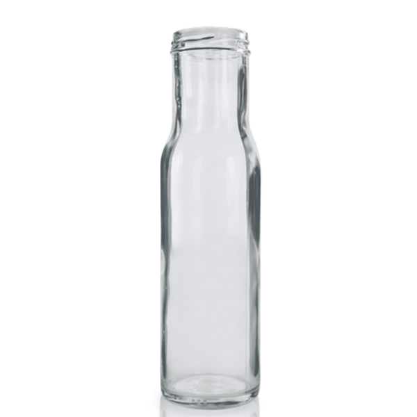 250ml Sauce Bottle with White Caps