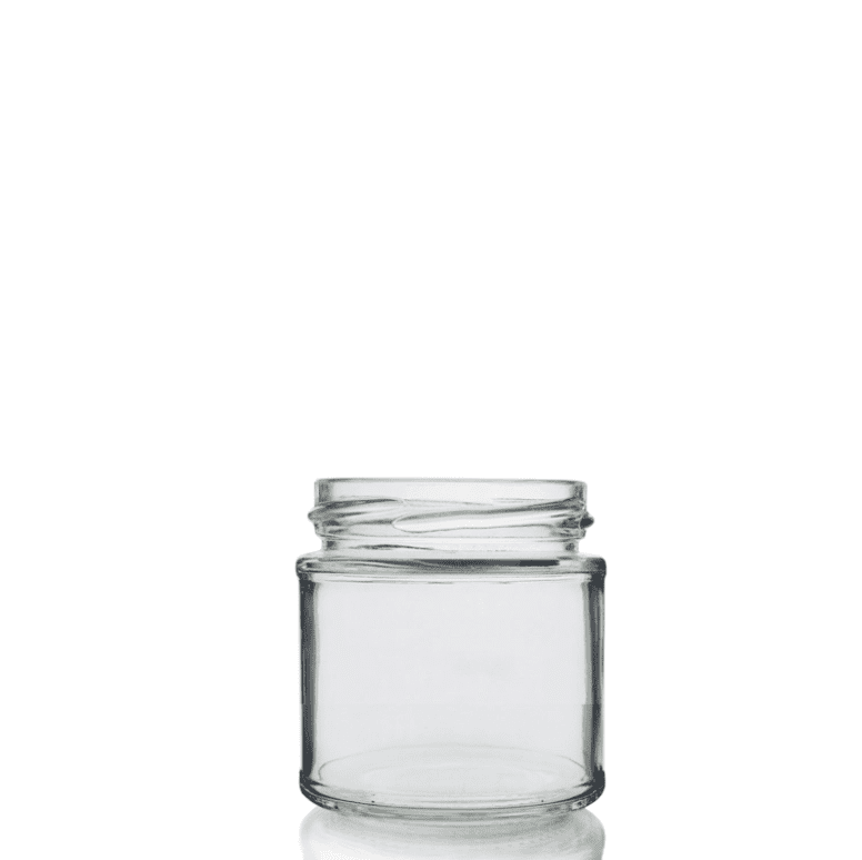 125ml Panel Jar with Silver Lids