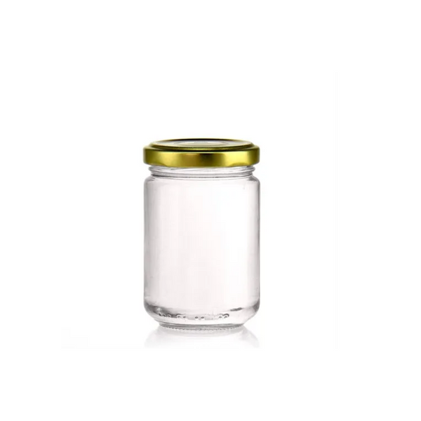 156ml Honey Jar with Gold Caps