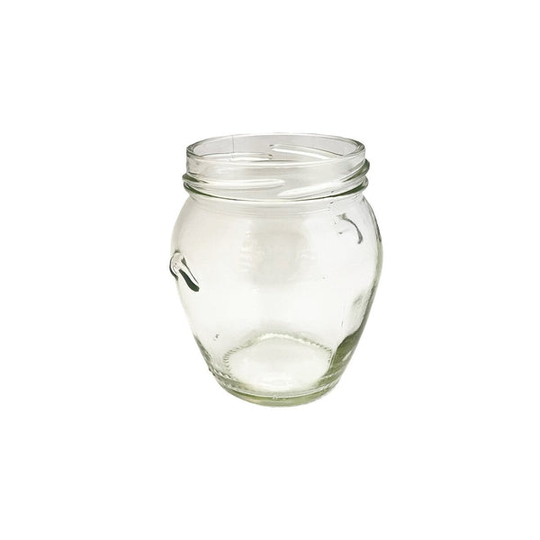 212ml Vaso Orico Glass Jar with Silver Caps