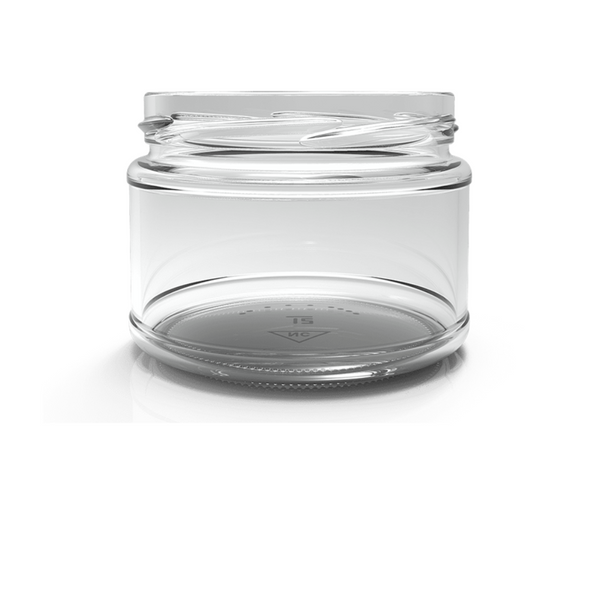 282ml Round Dip Jar with Black Lids