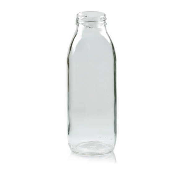 300ml Juice Bottle with Black Caps