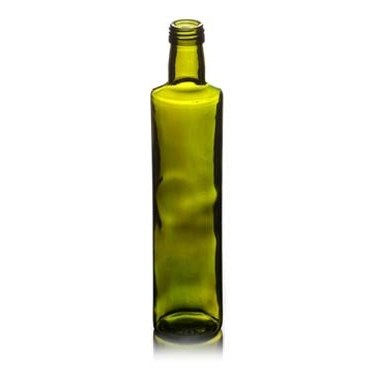 500ml Green Dorica Oil Bottle with Black EPE Lined Caps