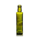 250ml Green Dorica Oil Bottle with Black Oil Pourer Caps