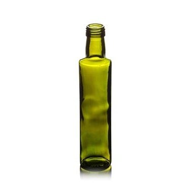 250ml Green Dorica Oil Bottle with Black EPE Lined Cap