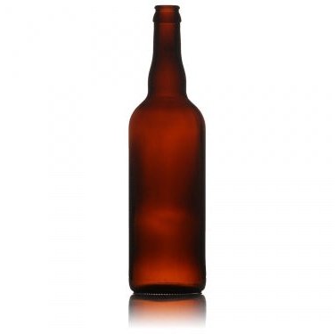 750ml Returnable Amber Beer Bottle with Caps