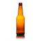 330ml Amber Beer Bottle with Gold Crowns