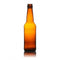 330ml Amber Beer Bottle with Silver Crowns