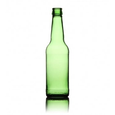 330ml Green Beer Bottle with Purple Crowns