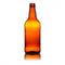500ml AMC Amber Beer Bottle with White Caps