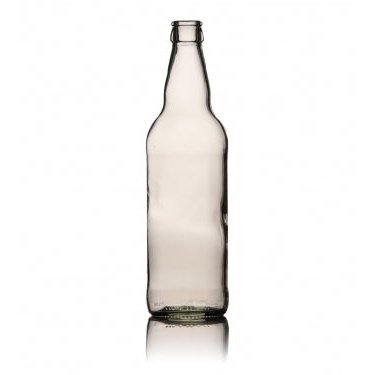 500ml Clear Cider Bottle with Black Caps