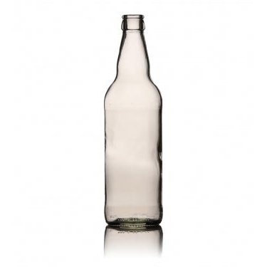 500ml Clear Cider Bottle with Blue Caps