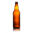 500ml JAC Amber Beer Bottle with Black Crowns