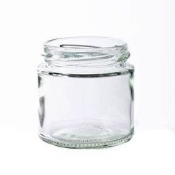 4oz Panelled Jar with White Caps