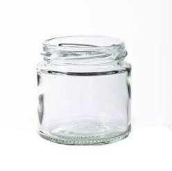 4oz Panelled Jar with Gold Caps