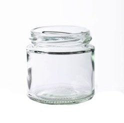 4oz Panelled Jar with Silver Caps