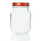 500ml Mason Jar with 2 Piece Red Lid