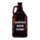 Christmas 64oz Amber Growler (1.89L)