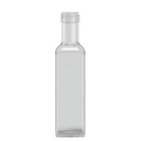 220ml Marasca Oil Bottle with Black Plastic T/E Oil Pourer Caps